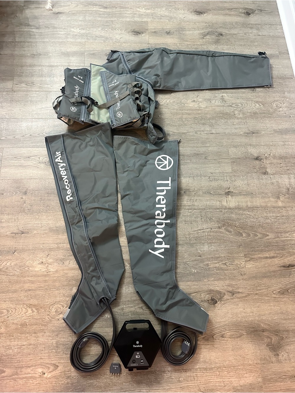 Therabody Gray Recovery Compression Leg System with Control Unit